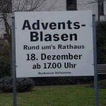 Advents-Blasen